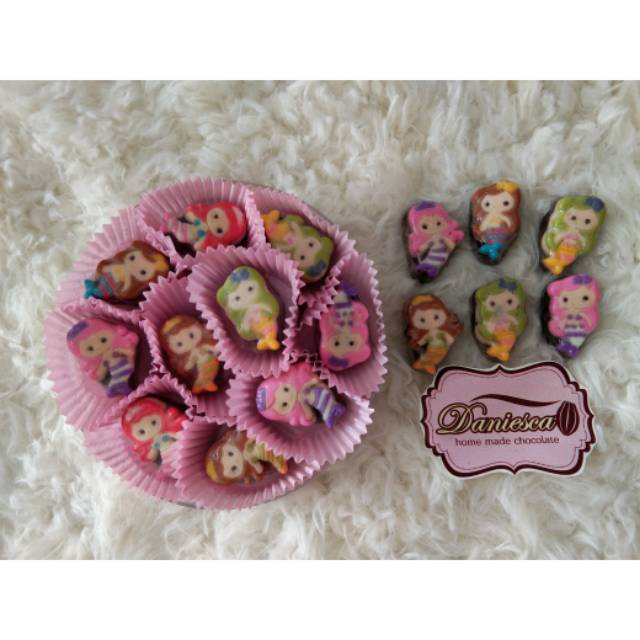 

.CTB mini mermaid - coklat karakter mini mermaid lucu unik enak halal ( DS BGR )