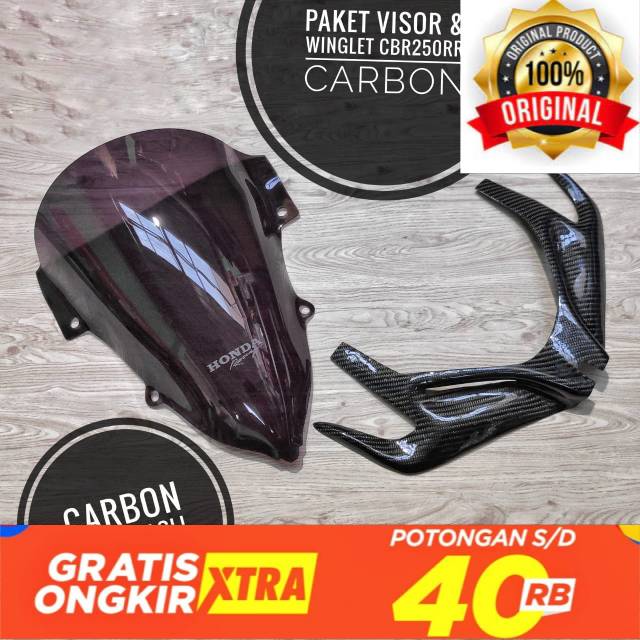WINGLET CBR 250RR WINDSCREN CBR 250RR WINGLET CBR 250RR WINGLET KARBON KEVLAR CBR250RR WINGLET CBR