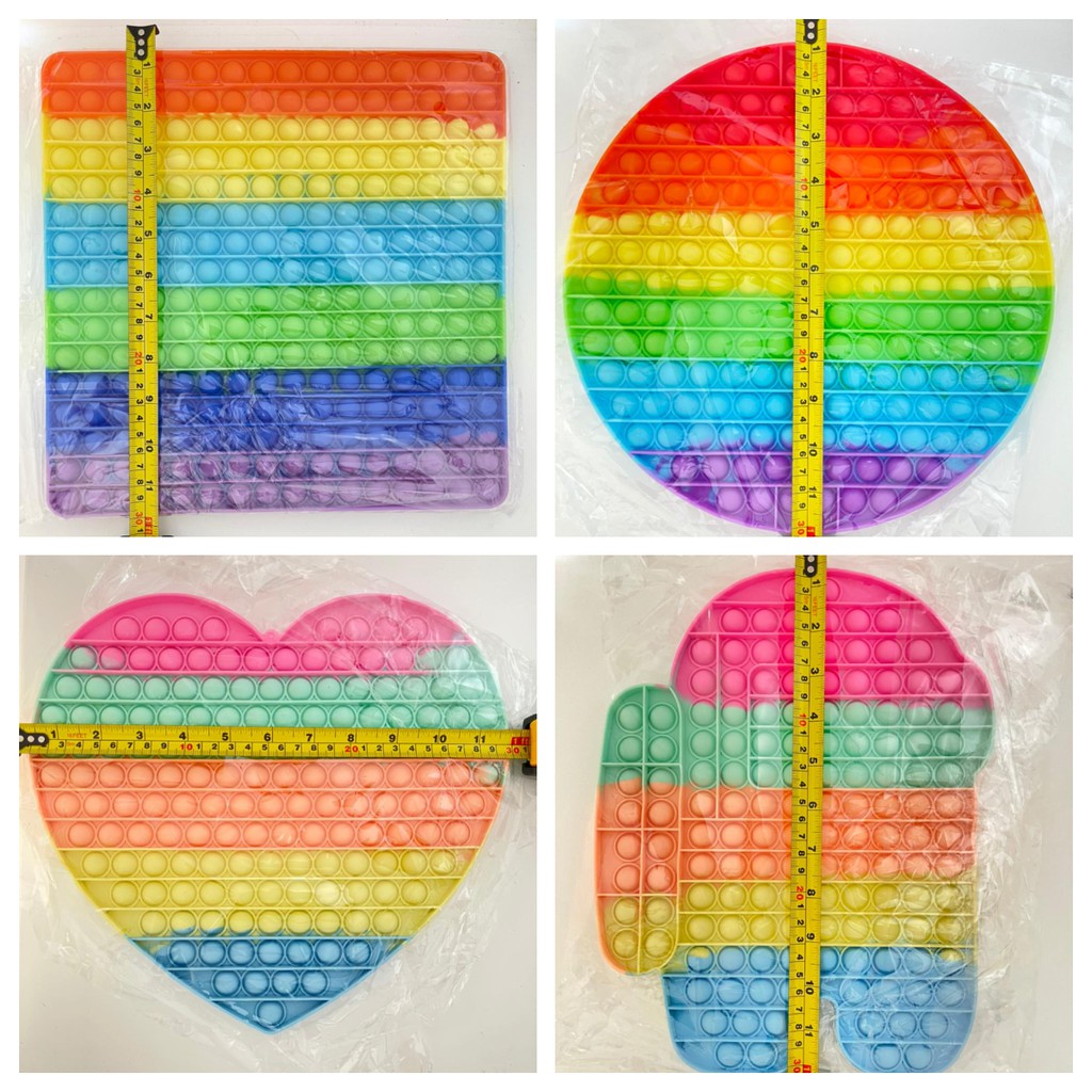 Fidget Toys Push POP IT / POPIT Mainan Anak Penghilang Stress Relieve Pop it Rainbow-5