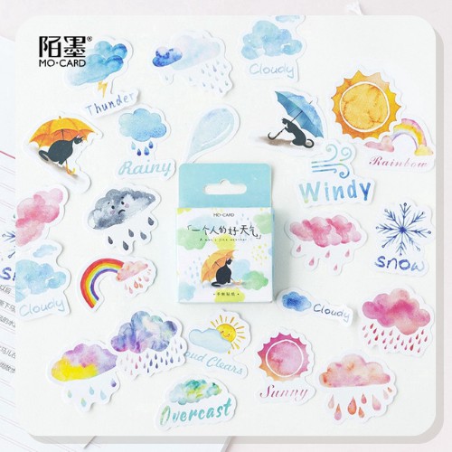 

Stiker Motif Wheater Lucu untuk Scrapbook / Journaling / Diary