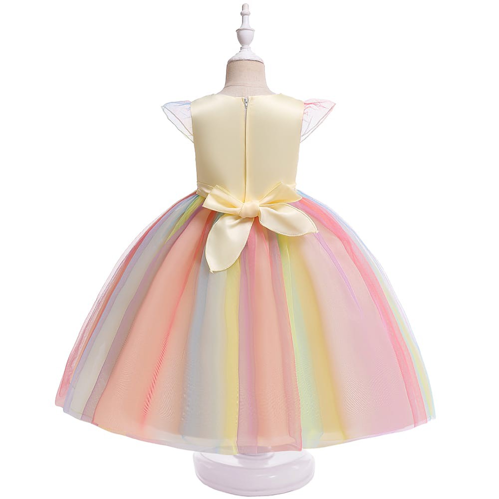 [Brandedbaby] 3T-9T B2W2 DRESS UNICORN IMPORT / TUTU UNICORN / GAUN PESTA ANAK UNICORN PELANGI