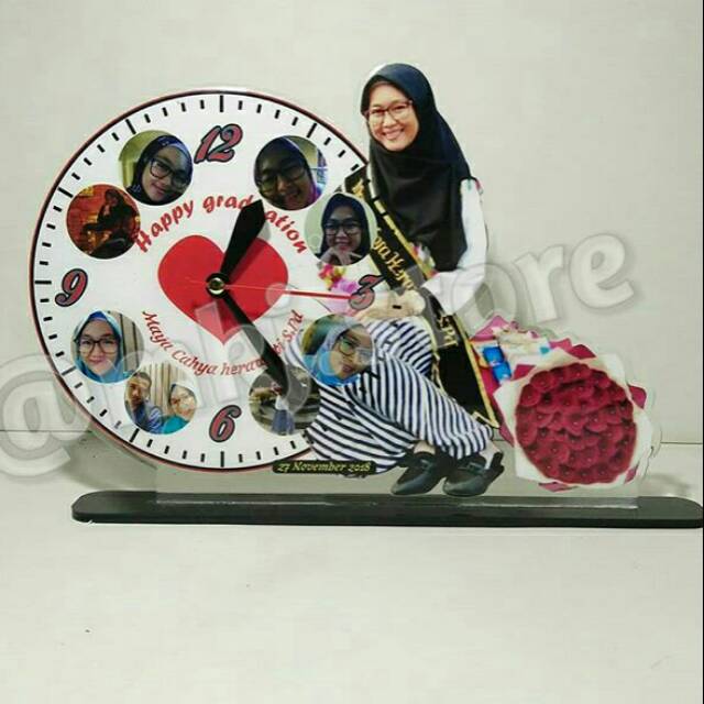 Plakat wisuda jam RESIN AKRILIK