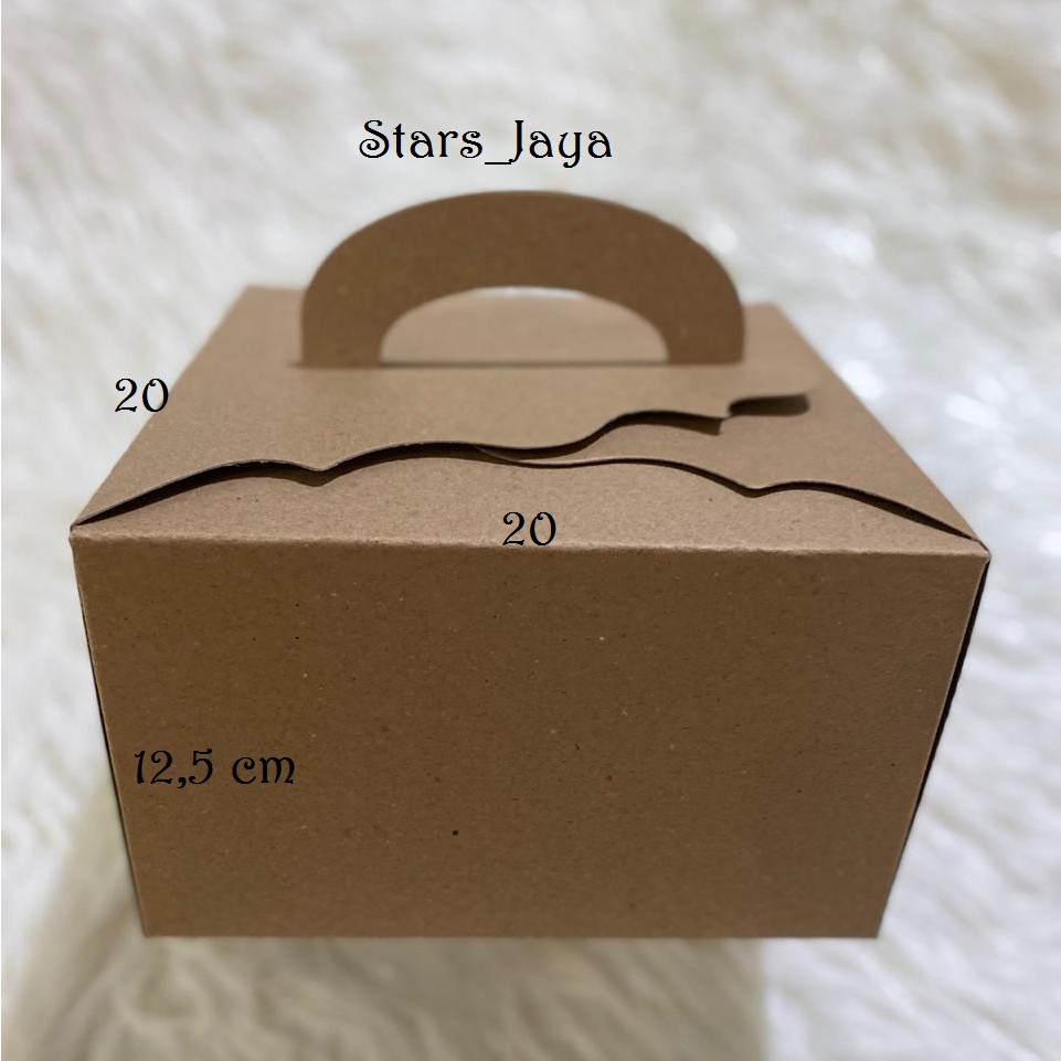 

box kraft tenteng 20x20x12.5cm