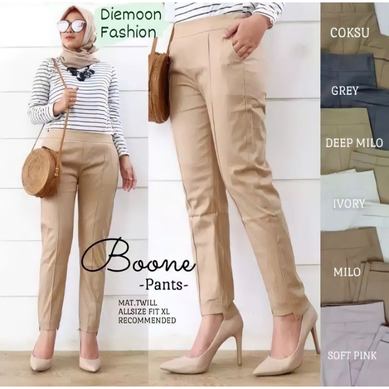 RECOMMENDED !!BOONE PANTS MAT.TWILL (KLN)