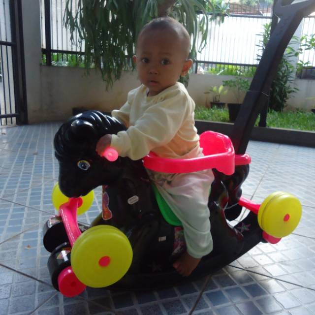 KUDA JUNGKIT ANAK - KUDA KURSI GOYANG / MOBIL DORONG - MAINAN AYUN