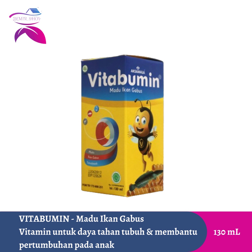 Vitabumin 130 mL / Madu Albumin Ikan Gabus / Nutrisi Tumbuh Kembang Penambah Nafsu Makan Anak