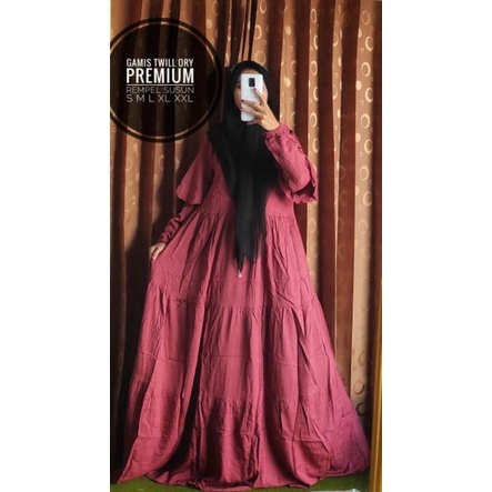 GAMIS TWILL ORI PREMIUM, GAMIS TWILL POLOS, REMPEL SUSUN