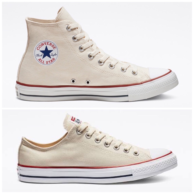 white beige converse