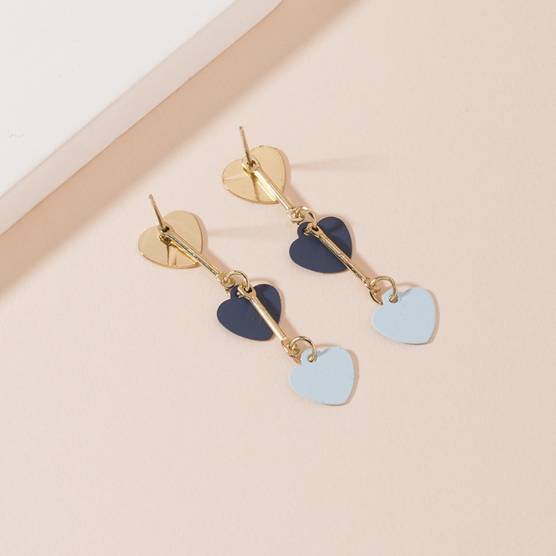 Anting Tusuk Bentuk Hati Bahan S925 silver