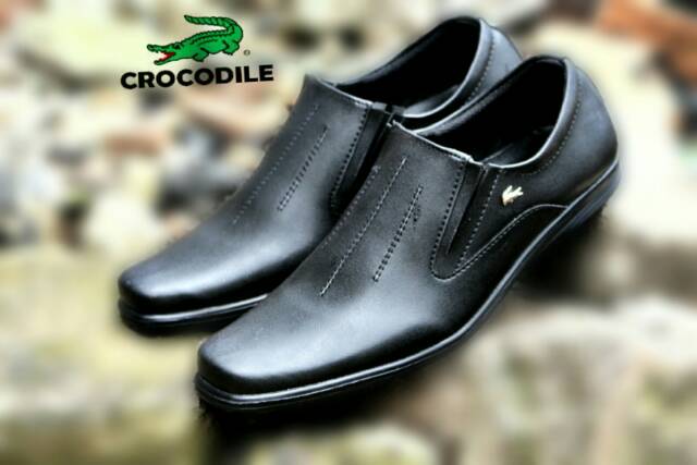 Cod Siap Kirim Sepatu Pria Crocodile Pantopel / Kerja Formal Kantoran Murah.,..