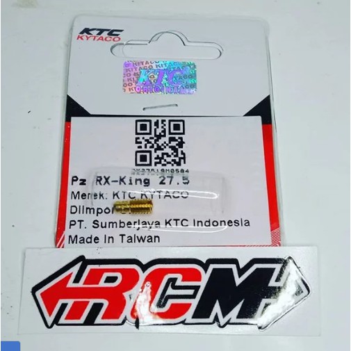 PILOT JET PJ PILOTJET RXKING RX KING RXS RX SPESIAL RXK UK 27.5 27 5 27KOMA5 ORI ORIGINAL KTC RACING