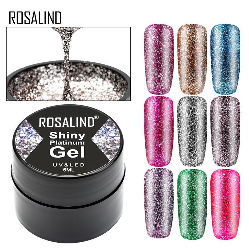 ~AB~ Rosalind SHINY PLATINUM GEL SERIES Gel Nail Polish UV LED / Kutek / Cat Kuku