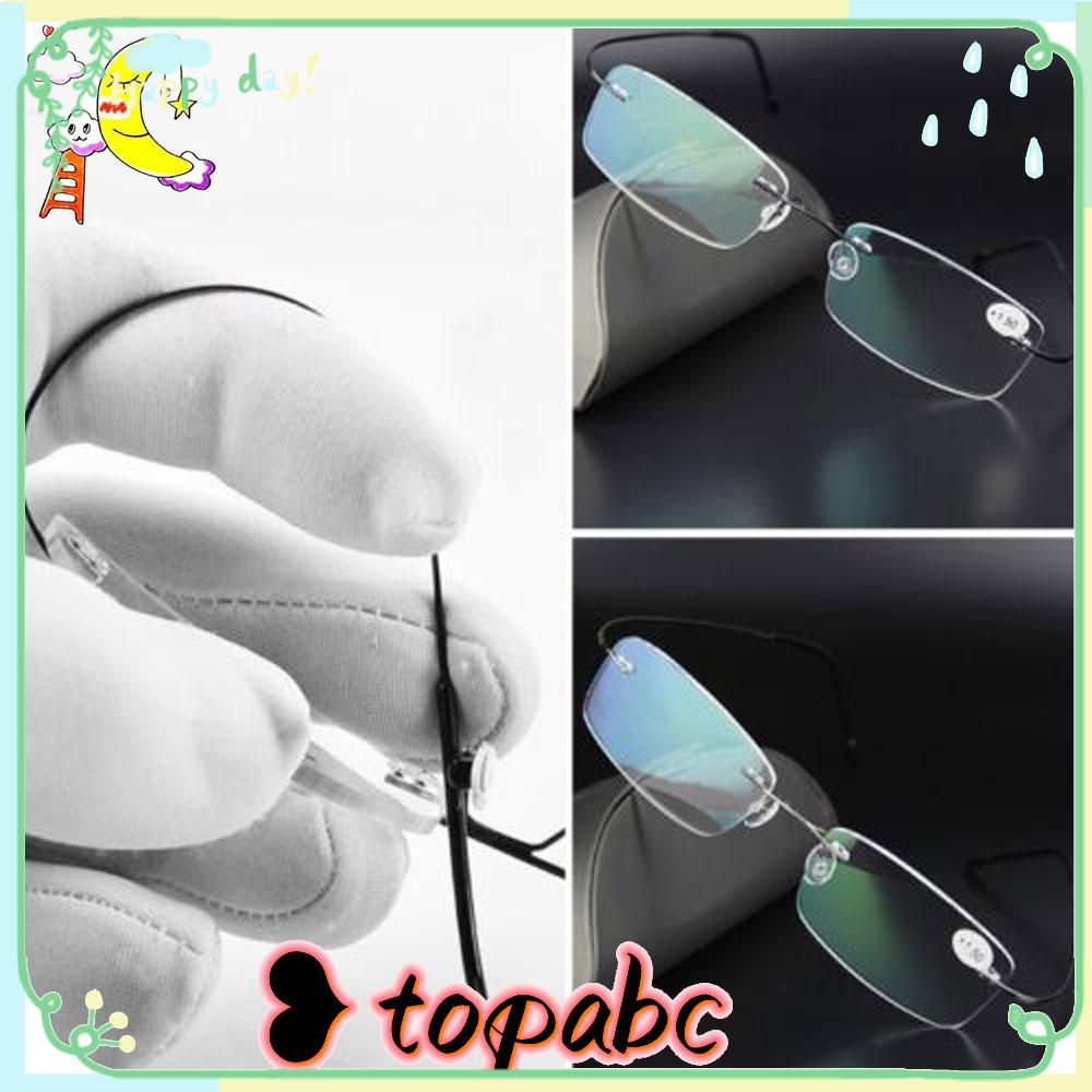 ✦Top Kaos T-Shirt Lengan Pendek Motif Print Untuk Wanita✦ Kacamata Baca Tanpa Bingkai Bentuk Persegi Panjang Ultra Ringan Bahan Memory Titanium Untuk Unisex