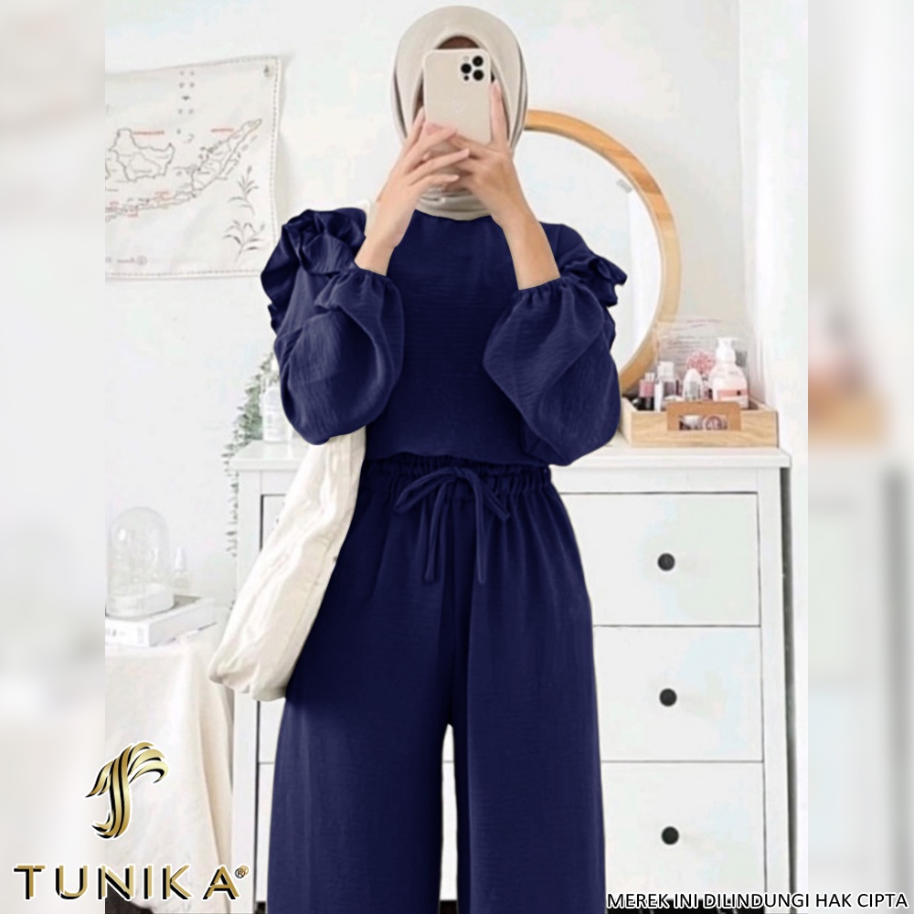 Baju Setelan Wanita Kekinian - One set Wanita - Setelan Tunik - Set Rubas - Tunika-6