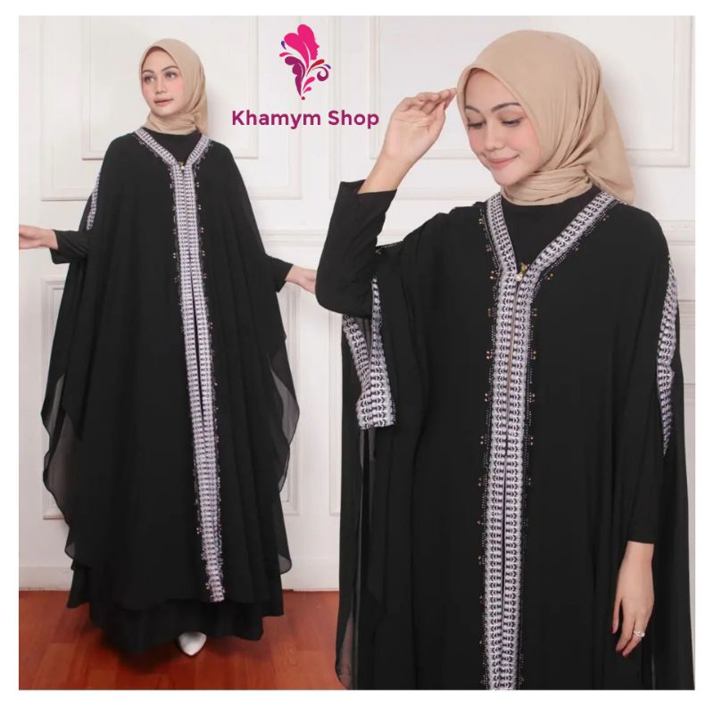 Dress Muslimah Model Kalong || Abaya Kaftan Mewah