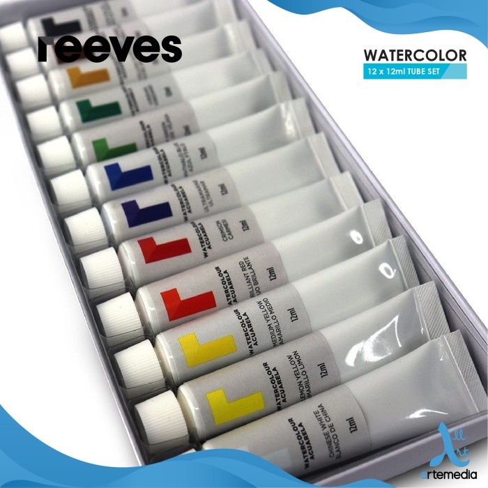 

Hari Ini Cat Air Reeves Watercolor Tube 12X12Ml Color Paint Set Trendi