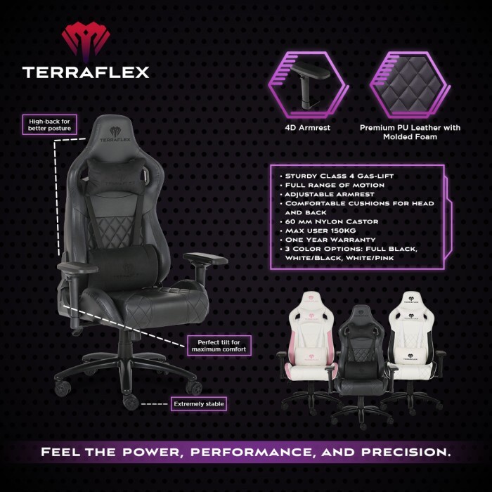 Terraflex TX1 / TX-1 4D Gaming Chair / Kursi Gaming