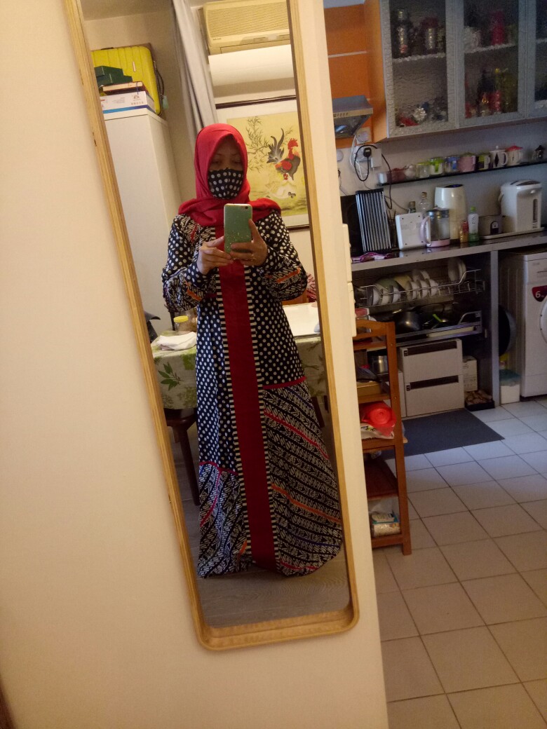 Gamis Batik Cap Cantik