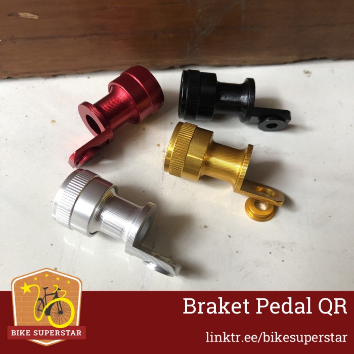 Braket Pedal QR Quick Release Holder untuk MKS Raze Syte Promend