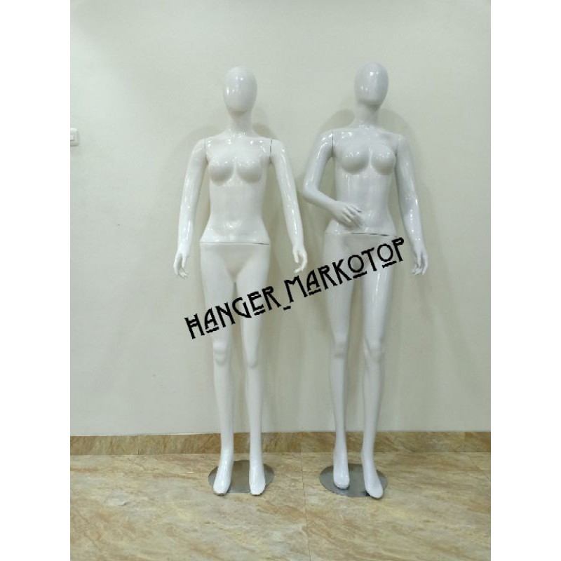 manekin full body alien fiber cewek dewasa/ warna putih