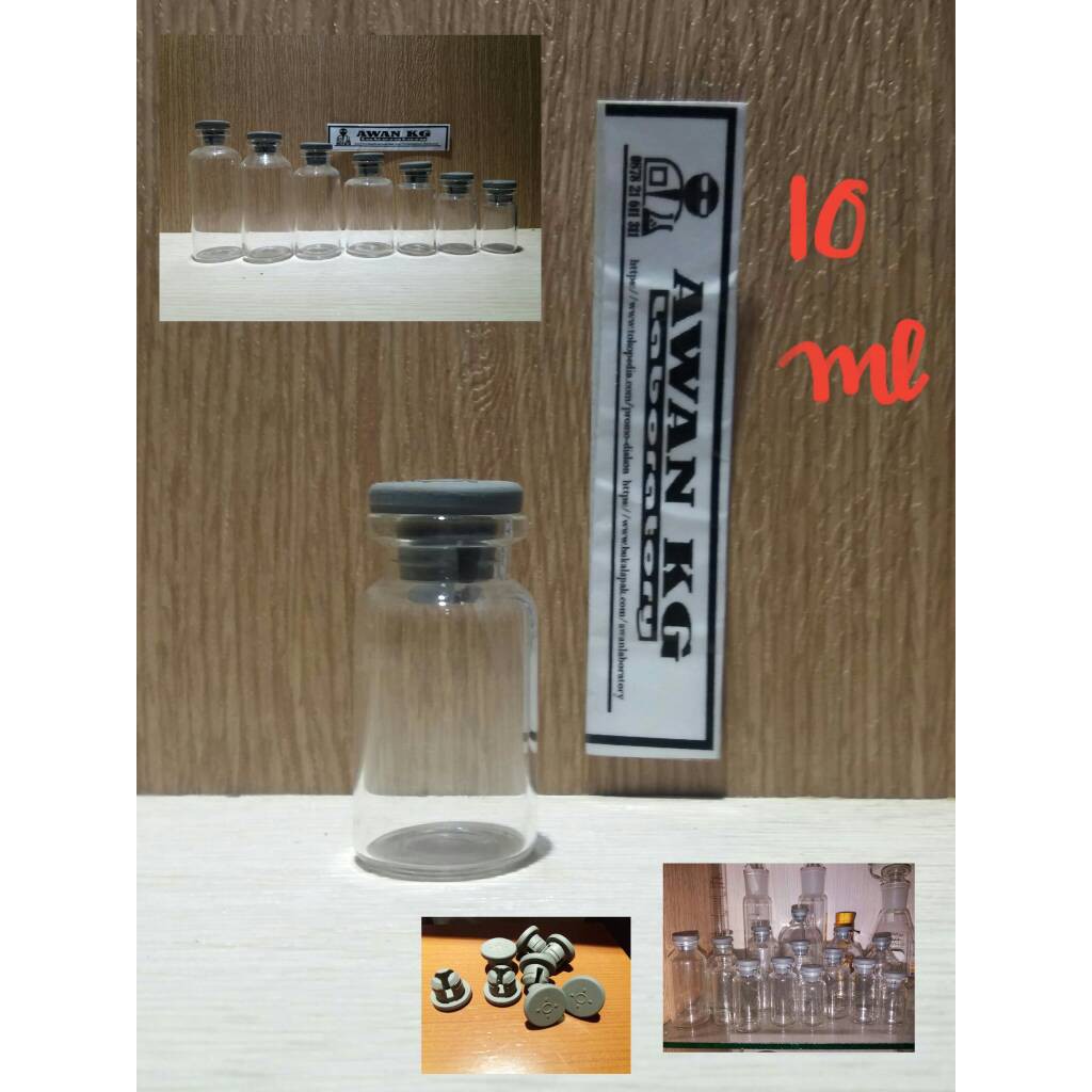 Botol kaca botol vial 10ml 10 ml