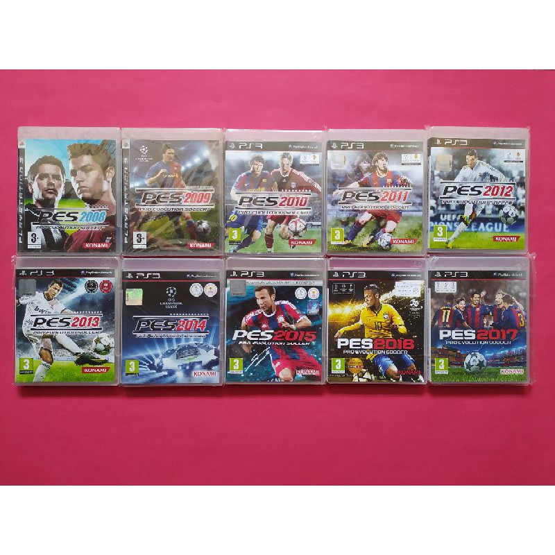 Kaset BD PS3 PES 2008 - 2017 Playstation 3