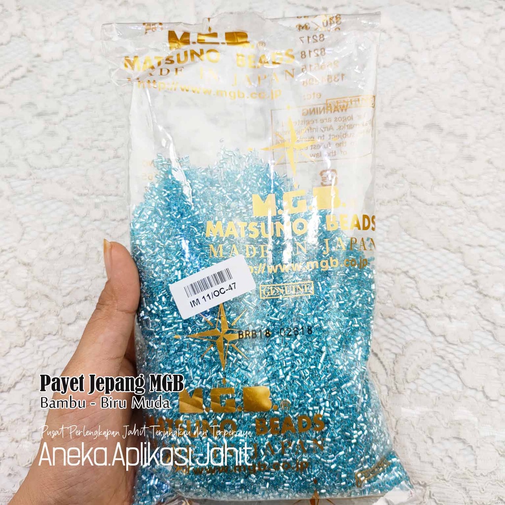 50 GRAM PAYET JEPANG MGB BAMBU PASIR 47 BIRU MUDA