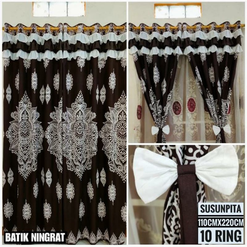GORDEN RUMBAI SUSUN PITA SEMOKRING 10 MOTIF BATIK NINGRAT