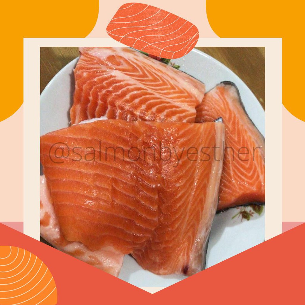 

READY STOCK!! Ikan Salmon Fresh Impor Norway (norwegia), Sashimi Grade, Fillet/ Lempengan Jakarta!