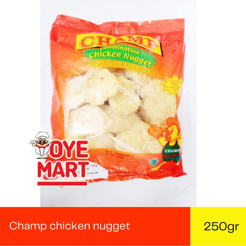 CHAMP CHICKEN NUGGET  250GR / NAGET AYAM