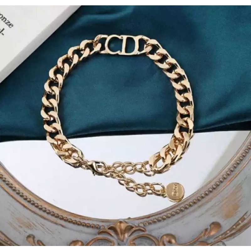 Set Kalung Dan Gelang Wanita Titanium / Set Titanium Gelang Kalung / Gelang Tangan Rantai Wanita / Kalung Rantai Wanita Emas / Kalung Tangan Wanita Asli Titanium / Gelang Wanita Branded / Gelang Tangan Wanita Import