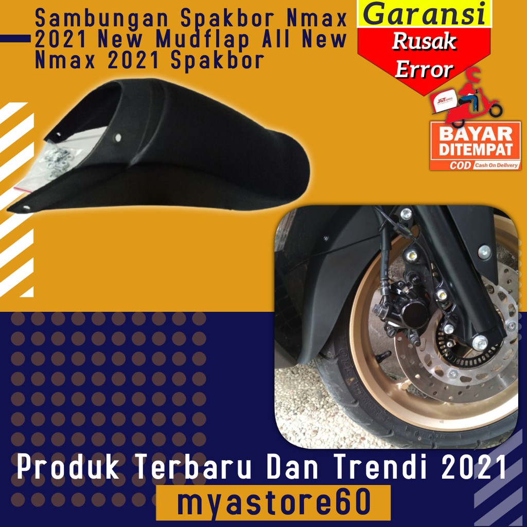 Sambungan Spakbor Depan Nmax 2021 New Mudflap Aksesoris Variasi Yamaha All New Nmax 2021 Spakbord