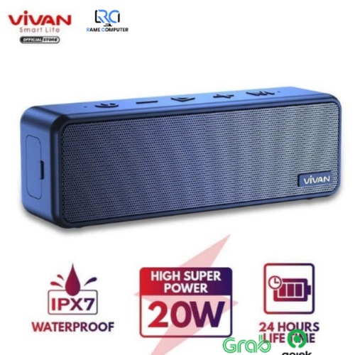 VIVAN VS20 Waterproof IPX7 20W Ultra Bass Bluetooth Speaker