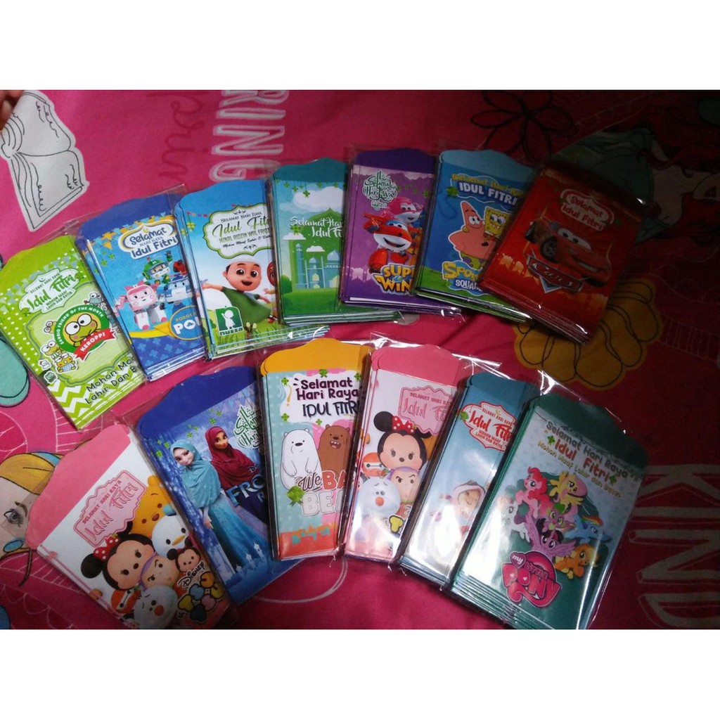 

Amplop Lebaran Anak-Anak Aneka Gambar | 1 pack isi 10 amplop