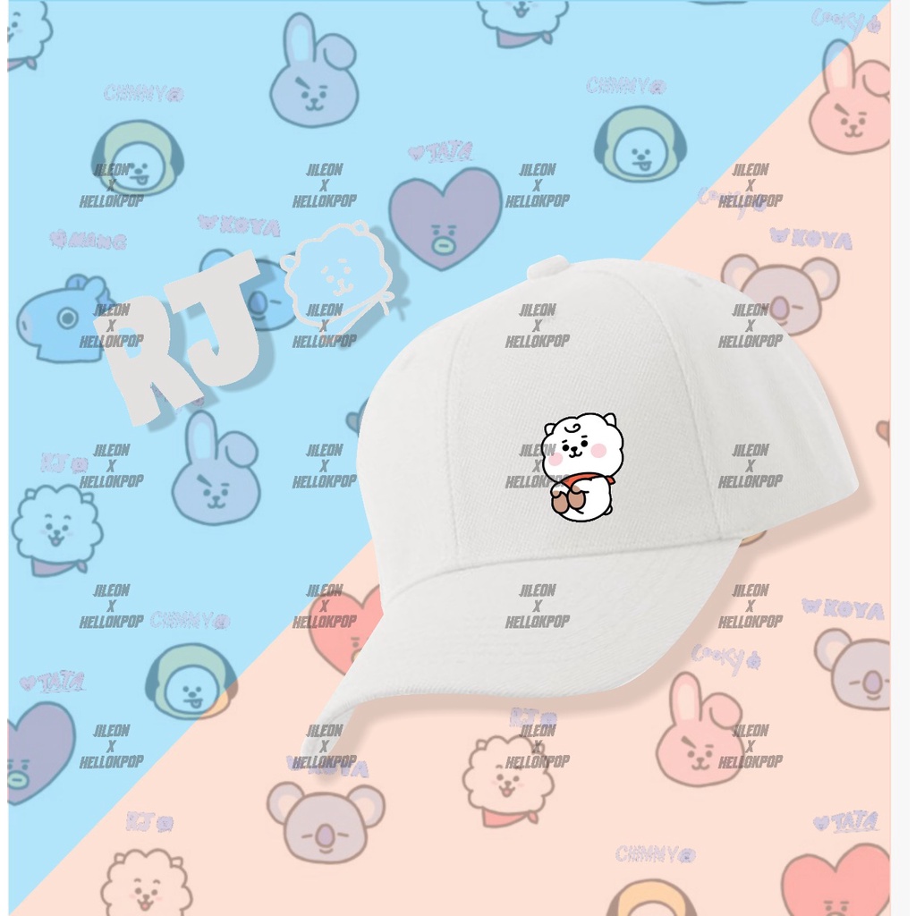 TOPI ANAK DAN DEWASA BT21 CHIMMY COOKY TATA KOYA MANG RJ SHOOKY VAN ( 3 - 10 TAHUN )-4