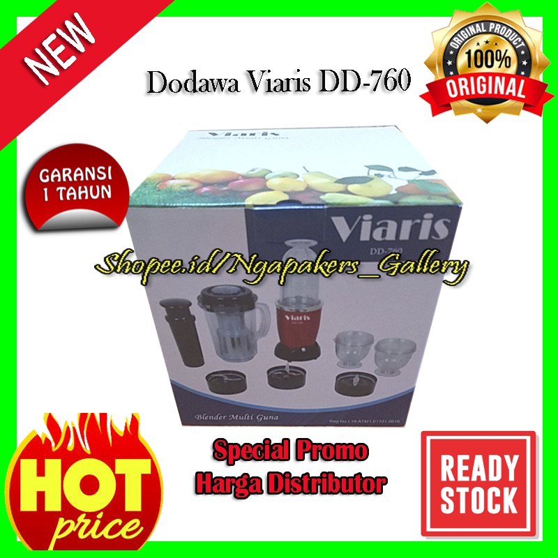 Blender mini multifungsi, blender portable, serbaguna, juicer, chopper,  Dodawa type Viaris DD-760