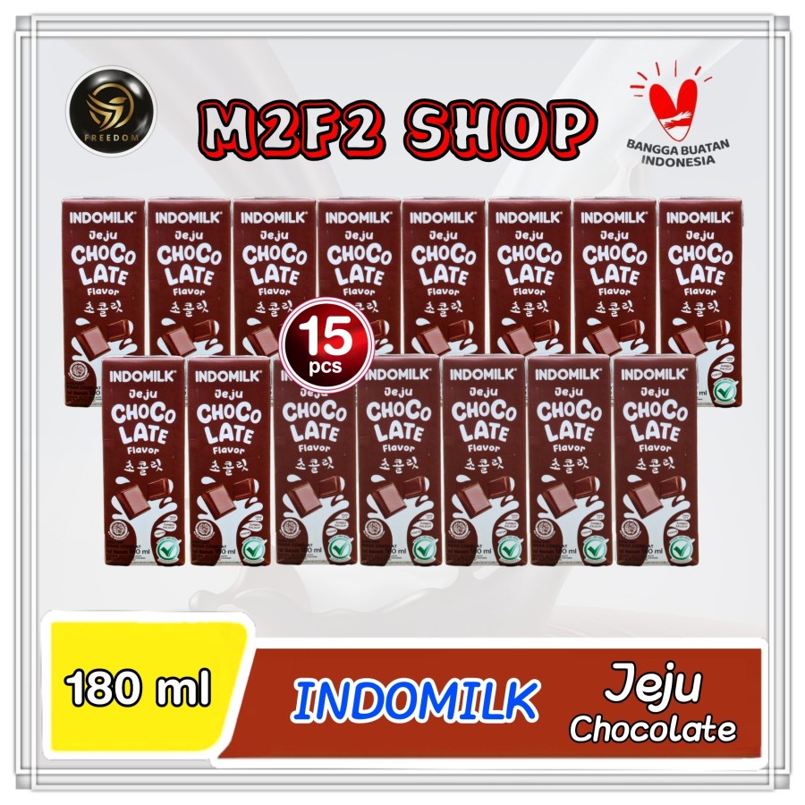 

Susu Indomilk Jeju Chocolate | Cokelat Kotak UHT - 180 ml (Kemasan 15 Pcs)