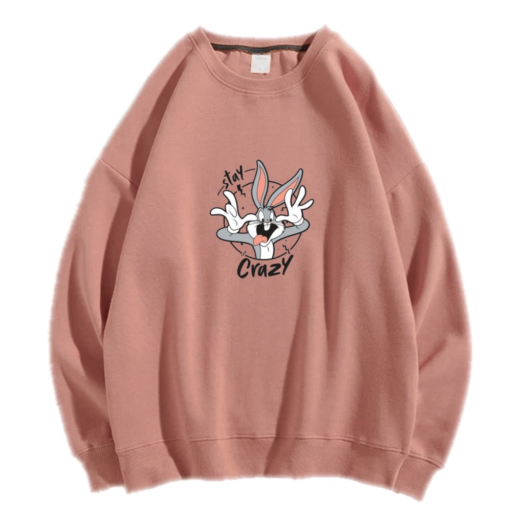 STAY CRAZY SWEATER CREWNECK Size M-XXL ANAIRA