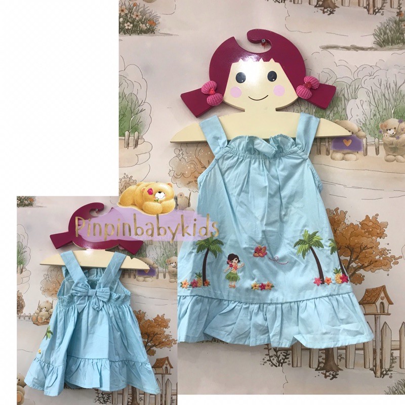 Dress baby girl tanktop bordir hawaii