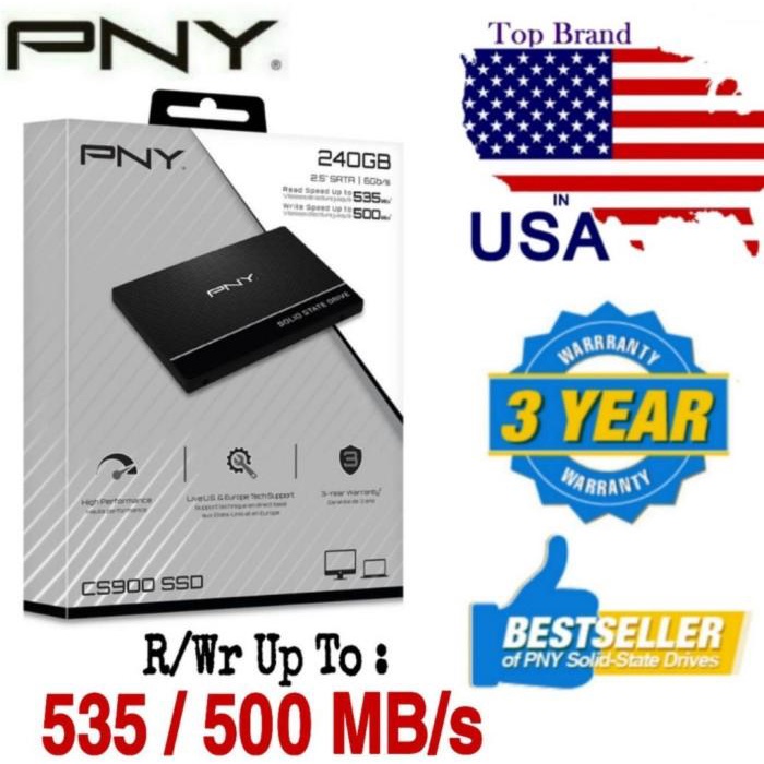 Ssd | Ssd 240Gb Pny Cs900 Sata Iii 6Gb/S + Hdd Caddy