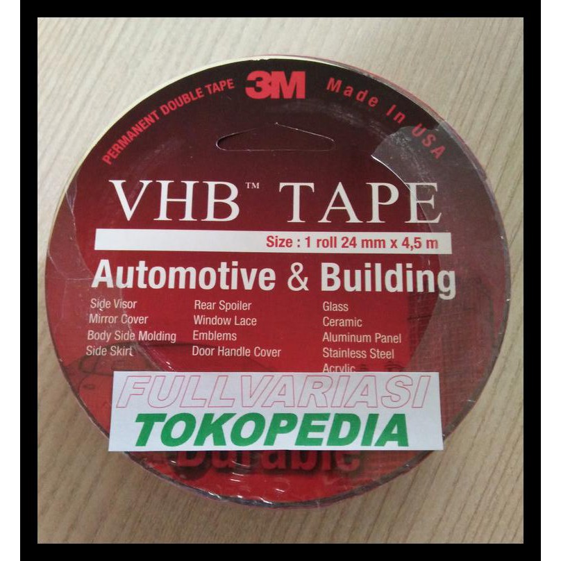 

GRATIS ! Double Tape 3M VHB 24mm x 4,5m