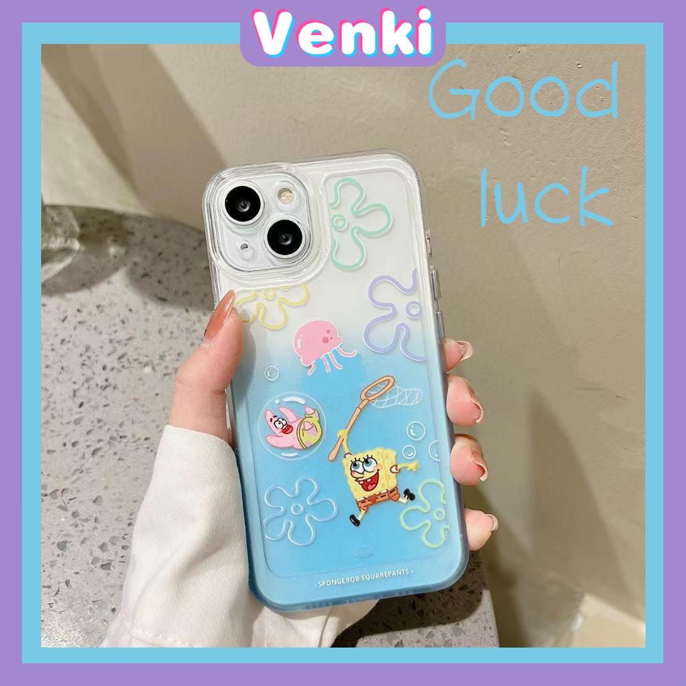 iPhone Case Silicone Soft Case Clear Case Thickened Shockproof Protection Camera Metal Button Cartoon Cute Compatible For iPhone 11 Pro Max 13 Pro Max 12 Pro Max 7Plus xr XS Max