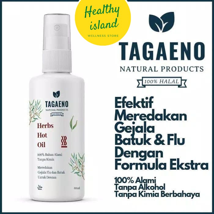 Minyak Oles Batuk Flu Extra Bayi 7+ Bulan Alami Tagaeno Herbs Warm Oil