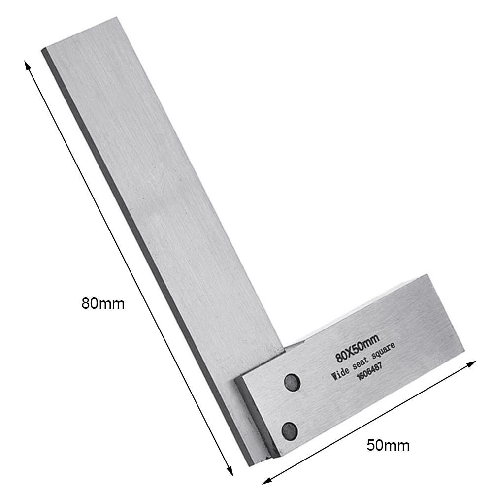 Machinist Square 90/º Right Angle Engineer Set Precision Ground Steel Hardened Angle Ruler COD