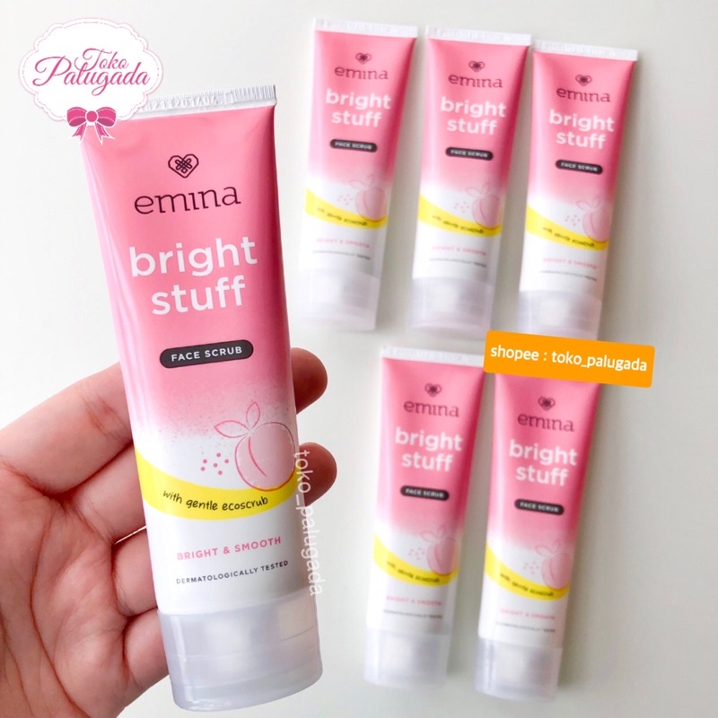 [BISA COD] Emina Bright Stuff Face Scrub 50ml