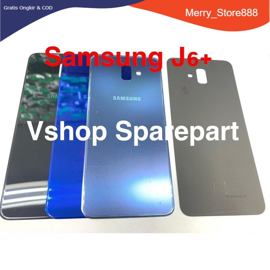 Kesing Backdoor Back Door Tutupan Baterai Casing Belakang Samsung J6 Plus
