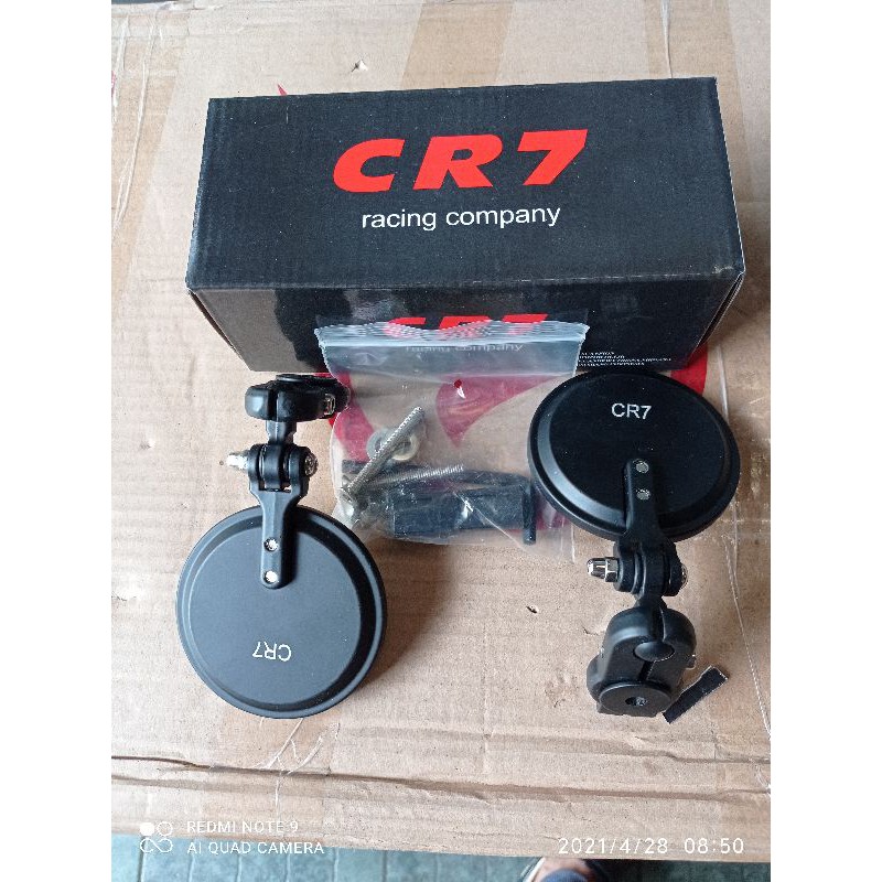 SPION STANG BULAT KACA BIRU - SPION SUPERMOTO