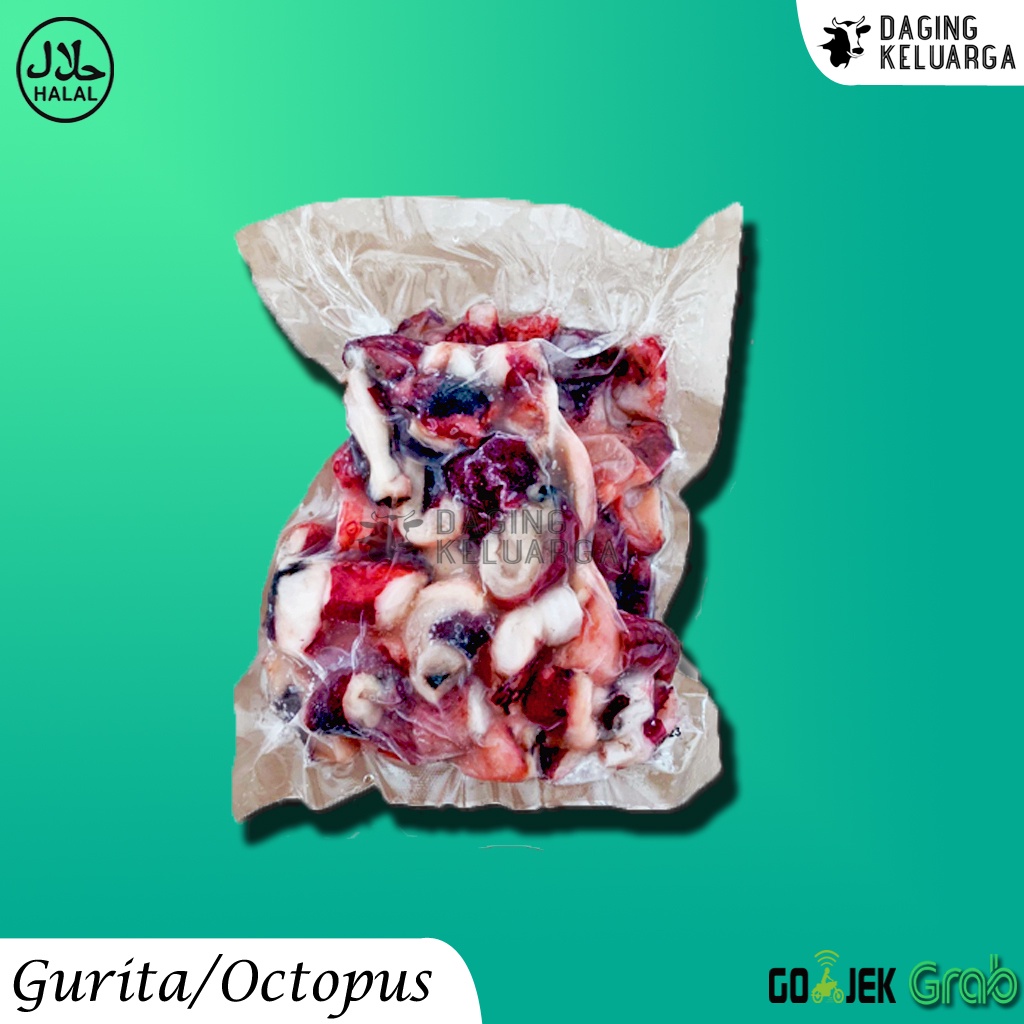 

GURITA POTONG / OCTOPUS KEMASAN VACUM PACK / KEMASAN 500GRAM