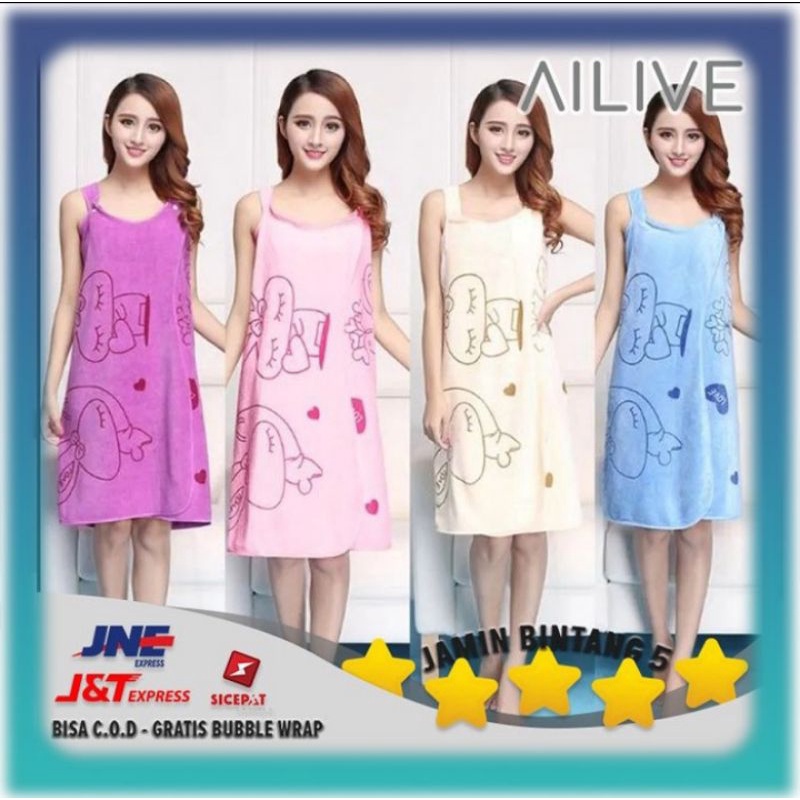 Baju Handuk Mandi Dewasa Wanita