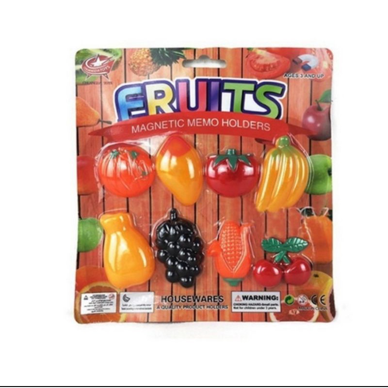 Tempelan Kulkas Buah Buahan Fruity Nemo No 43 Magnetic Fruit Kecil